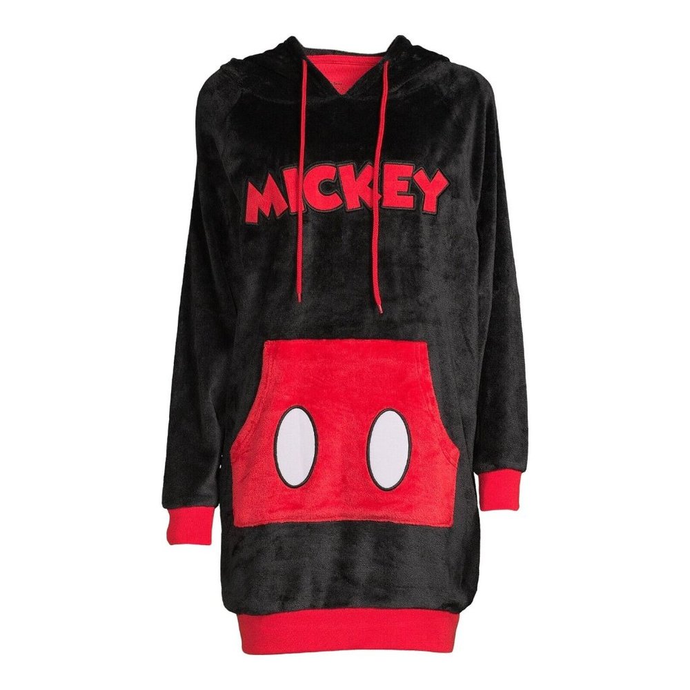 Disney Hooded Hoodie Mickey Mouse Sleep Lounger Holiday w/Socks Womens 2X